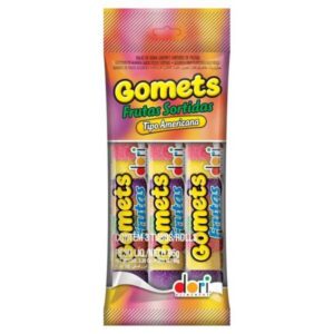 GOMETS GOMA TUBO FRUTAS 30X3X32G